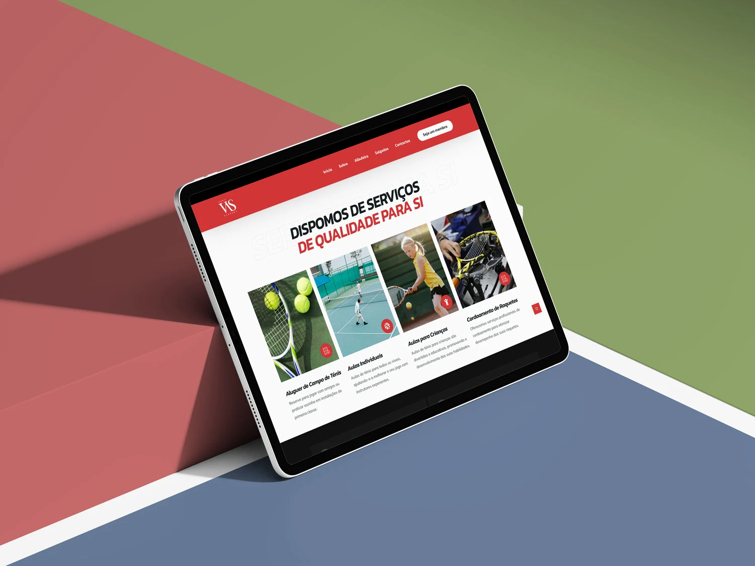 Albufeira Tennis Club - UX Design | Criazo Portfolio