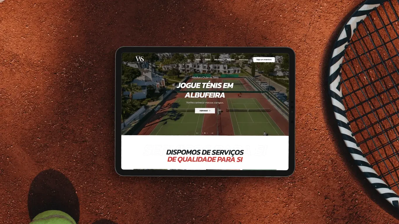 Albufeira Clube de Ténis - UX Design • Web Design • Web Development | Criazo Case Study