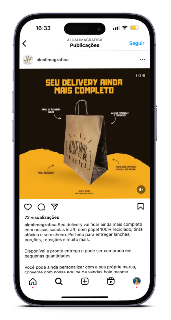 Gráfica Alcalima Embalagens para Delivery Gestão de Mídias Sociais e Tráfego Pago