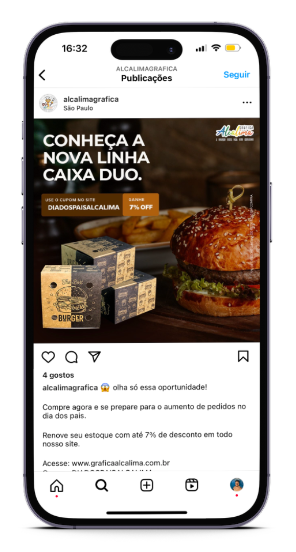 Potenciamos la presencia online de Gráfica Alcalima con estrategias de redes sociales y tráfico pago para destacar sus embalajes delivery de alta calidad.
