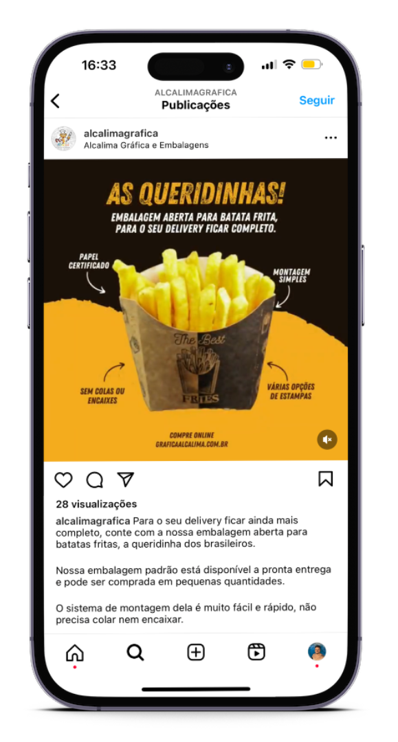 Potenciamos la presencia online de Gráfica Alcalima con estrategias de redes sociales y tráfico pago para destacar sus embalajes delivery de alta calidad.