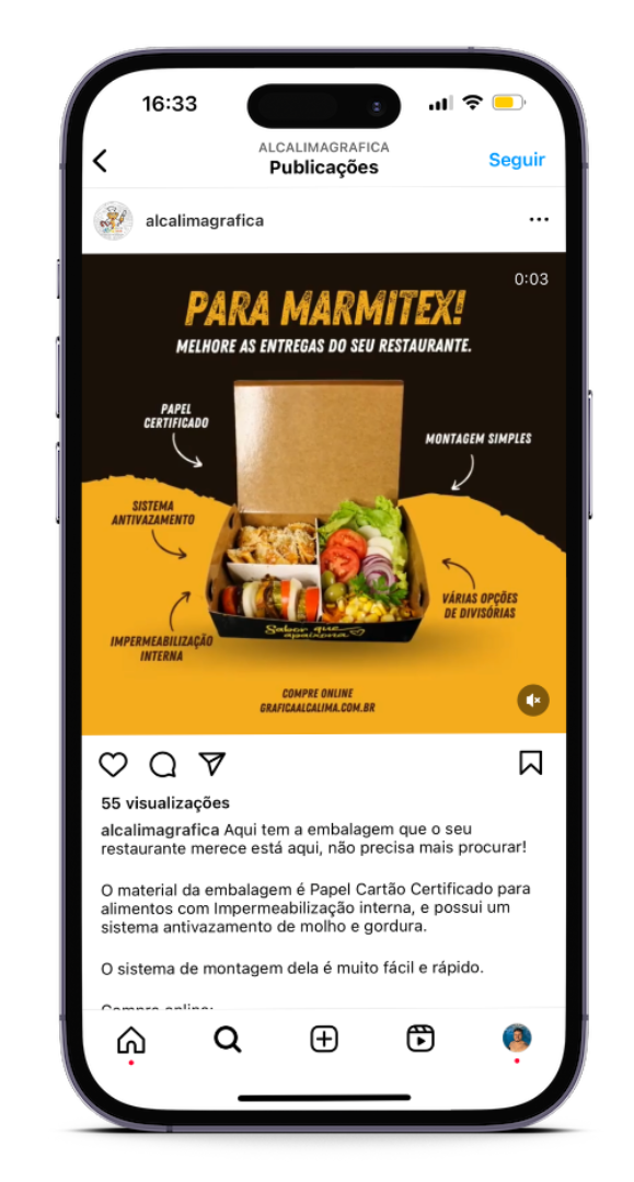 Potenciamos la presencia online de Gráfica Alcalima con estrategias de redes sociales y tráfico pago para destacar sus embalajes delivery de alta calidad.