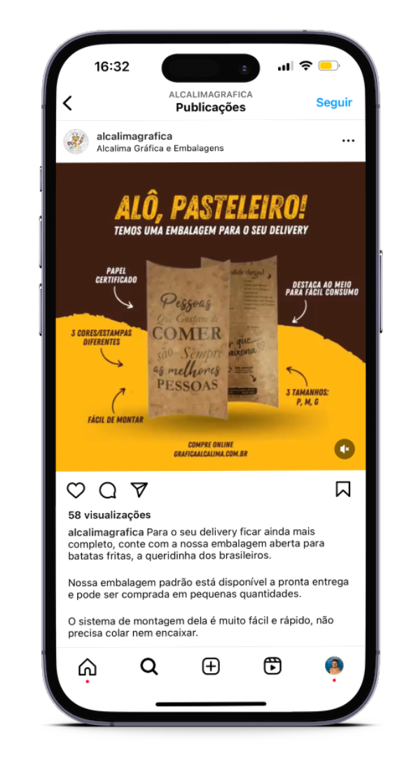 Potenciamos la presencia online de Gráfica Alcalima con estrategias de redes sociales y tráfico pago para destacar sus embalajes delivery de alta calidad.