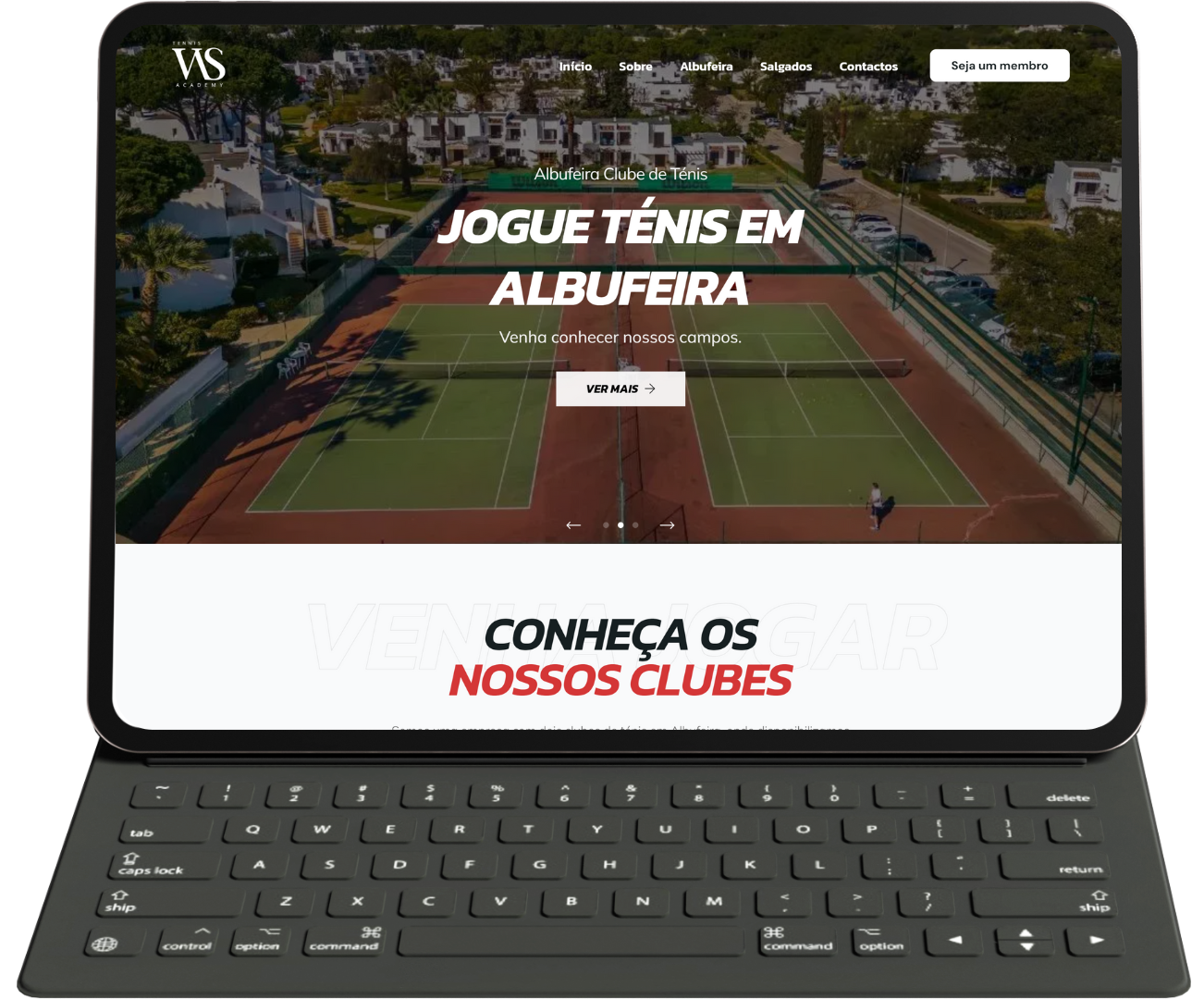 Albufeira Ténis Diseño de Plataforma Digital para Club de Tenis Diseño UX y Desarrollo Web