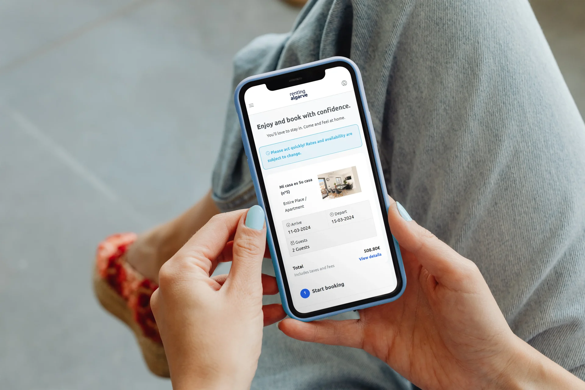 Diseño UX y Desarrollo Web Renting Algarve – Diseño de Portal para Promoción de Turismo Local