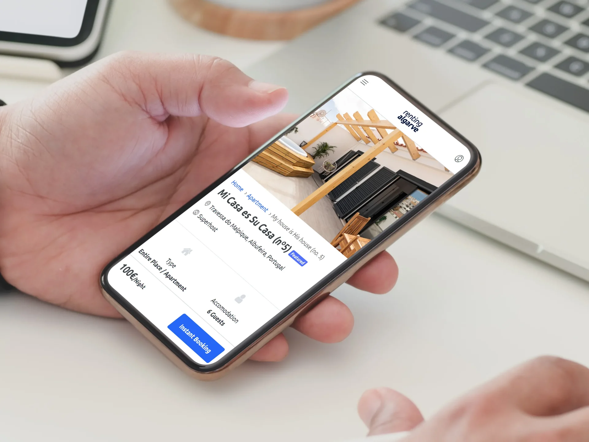 Diseño UX y Desarrollo Web Renting Algarve – Diseño de Portal para Promoción de Turismo Local